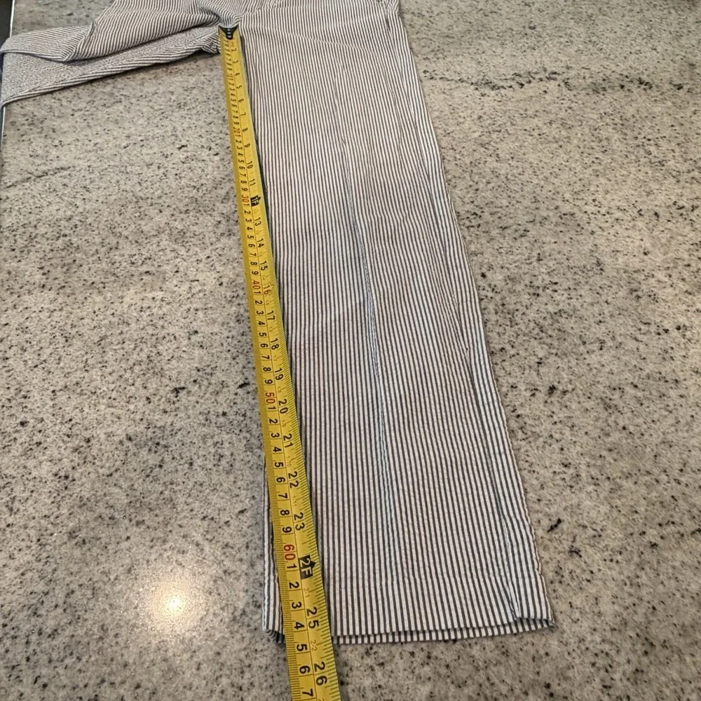 Special Occasion Gymboree Seersucker Pants blue white stripe Size 10 EXCELLENT
